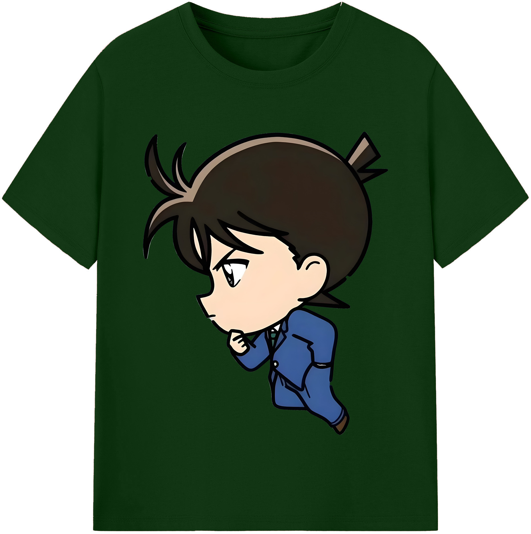（画像用） 名探偵コナン 江戸川 コナン Detective Conan Conan Edogawa 綿100％半袖Tシャツ（フロントプリント）